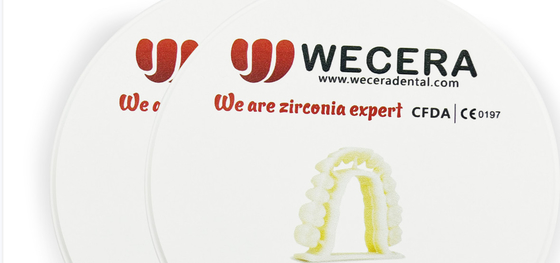 1200 Mpa Multilayer Zirconia Dental Material 98*18mm Super High Translucency